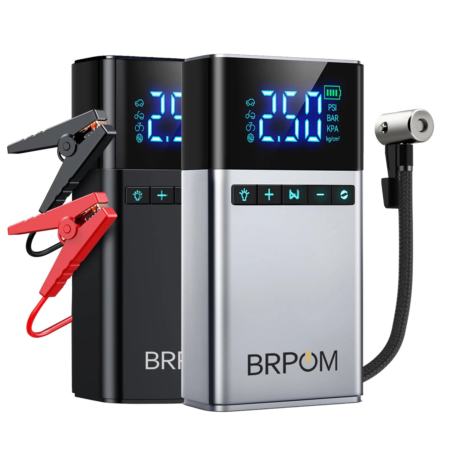 4-in-1 Emergency Car Jump Starter & Tyre Inflator