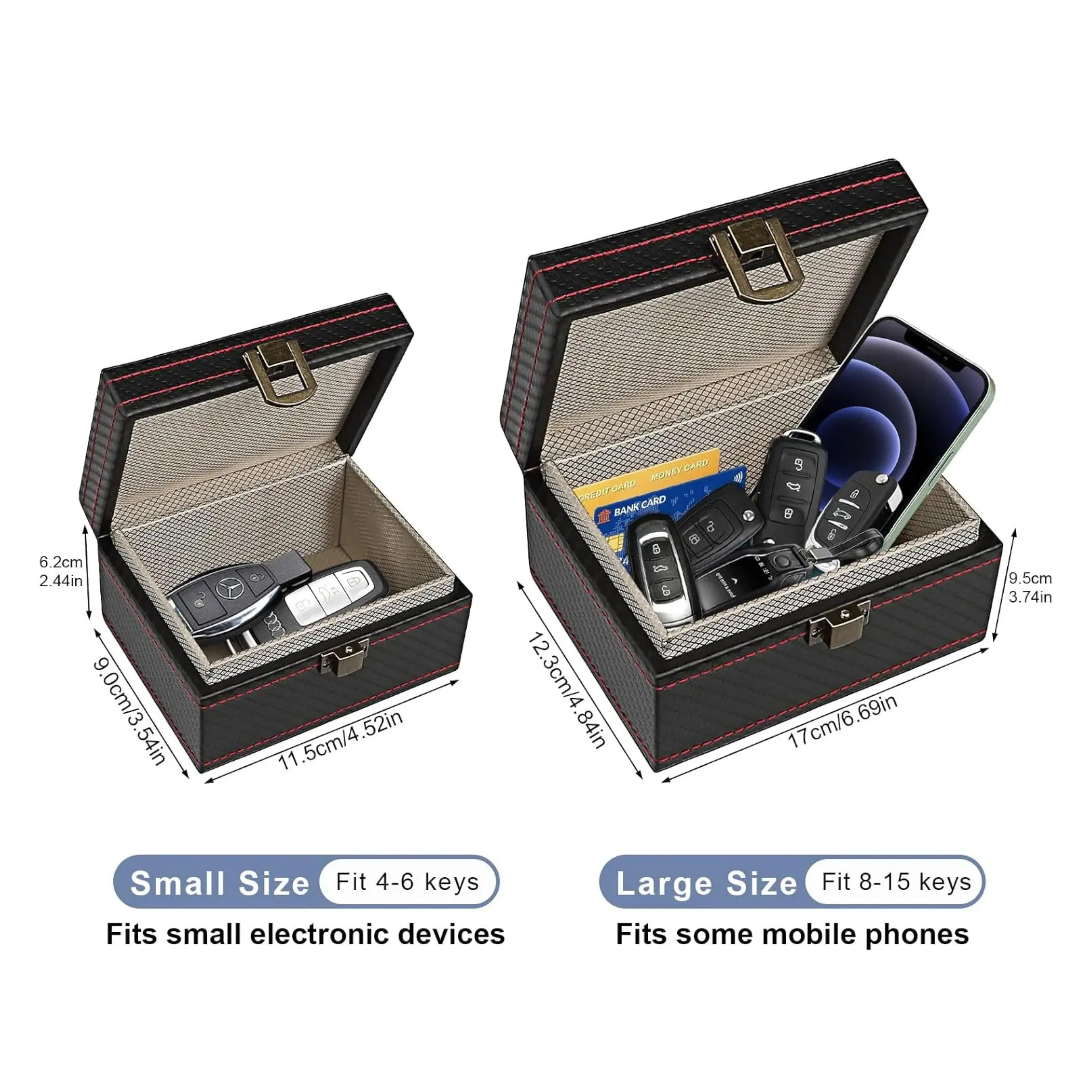 Anti-Theft Faraday Box & Bag for Car Key Fobs